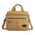 Portable Briefcase Horizontal Canvas Bag Trendy Fashion Men's Bag Simple Business Laptop Shoulder Messenger Bag