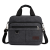 Portable Briefcase Horizontal Canvas Bag Trendy Fashion Men's Bag Simple Business Laptop Shoulder Messenger Bag