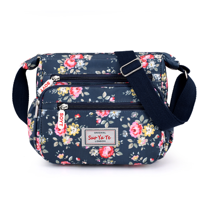 Fashion Printed Shoulder Bag Lightweight Outdoor Simplicity Travel Middle-Aged Mother Bag Trendy Crossbody Bag Lightweight Nylon Bag