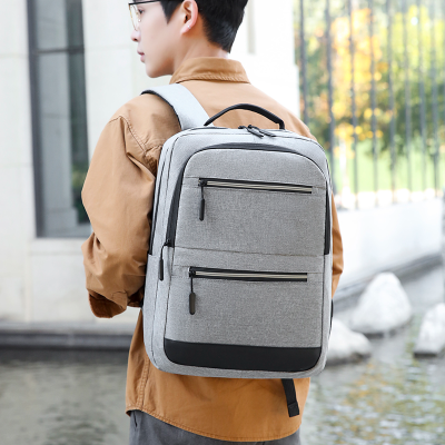 Business Commute Backpack Laptop Backpack Large Capacity Student Schoolbag Simple Fashionable Stylish Outfit Travel Bag