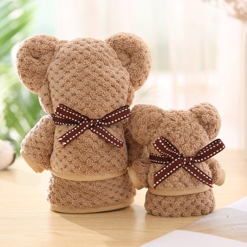 厂家直销菠萝格婚庆礼品毛巾伴手礼小熊毛巾批发喜铺活动开业礼物