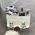 Creamy bear toothbrush holder hole-free wall-mounted toothbrush toothpaste holder holder holder holder strong non-marking cup holder