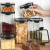 Square Transparent Sealed Jar Cereals Storage Box Household Sealed Spice Storage Tank Snack Tea Storage Jar