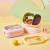 Stainless Steel Lunch Box Cute Good-looking French Fries Hamburger Print Student Bento Box Portable Lunch Box