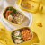 Small Yellow Duck Stainless Steel Insulated Lunch Box Separated Food Grade Children Compartment Bento Lunch Box Work