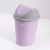 Circle and Creative Flap Trash Can Home Bathroom Bedroom Living Room Covered Clamshell Trash Can Wastebasket
