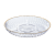 Transparent Pet Compartment Fruit Plate KTV Restaurant with Base High Fruit Plate Snack Display Plate Dried Fruit Tray