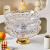 Middle East Arab Style Transparent Pet Fruit Plate Luxury Gold Embroidered Ribbon Base Fruit Plate
