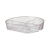 Nordic Fruit Plate Transparent Compartment Snack Dried Fruit Plate