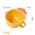 Creative Children's Bowl Cute Cartoon Plastic Bowl Tableware Personality Non-Slip Wear-Resistant Carrot Head Small Bowl
