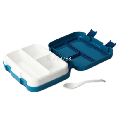 Modern Simple Lunch Box Single-yer Crisper Microwaveable Heated Bento Box Pstic Lunch Box