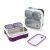 3-Grid Stainless Steel Insuted Lunch Box School Lunch Box Office Worker Microwaveable Student Portable Lunch Box