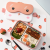 Stainless Steel Insuted Lunch Box Cartoon Cute Compartment Lunch Box Microwave Oven Heating Thermal Lunch Box