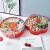 Colorful Dried Fruit Box Pstic Partitioned Candy Tray round Plum-Shaped Rotating Candy Pte