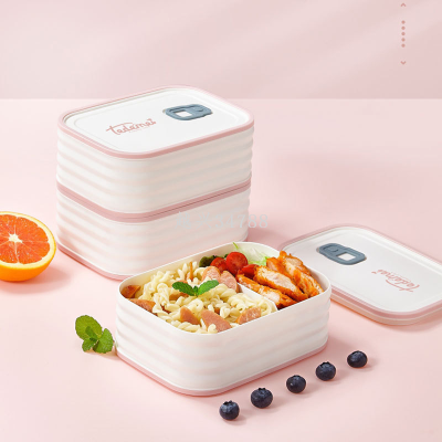 Portable Lunch Box rge Capacity Bento Box Good-looking Pstic Microwave Oven Heating Lunch Box