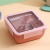 Compartment Microwaveable Heated Bento Box Sealed Lunch Box Simple Light Food Belt Sauce Dish