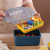 Double yer Lunch Box Bento Box Microwave Belt Spoon Fork Sauce Container Office Worker Compartment Lunch Box