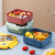 Microwaveable Heating Pstic Lunch Box with Tableware Picnic Box Student Office Worker Outdoor Lunch Box
