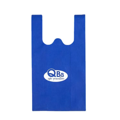 Supermarket T-shirt Non woven Bag Shopping W Cut Non Woven vest Bag wholesale