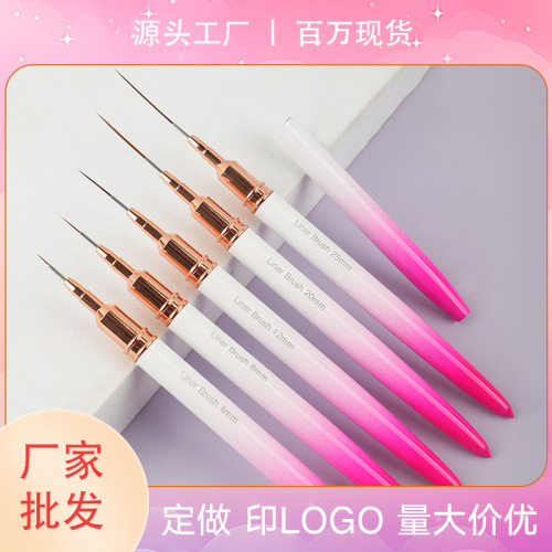 manicure line drawing pen ultra fine fluoresent marker universal brush flower drawing special brush suit hand painting nail beauty tools brush