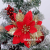 Glitter Flower Shape Christmas Hanging Ornaments Party Decorating Supplies poinsettia flower christmas artificial