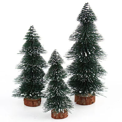 15/20/25cm Christmas Tree Pine Tree DIY Christmas Decorations For Home Table Navidad Xmas Ornaments New Year 2022 Kids G
