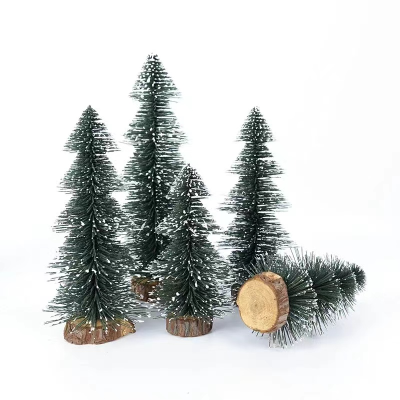 Mini Small Christmas Tree Desktop Decoration Cedar Needle Tree Xmas New Year Home Decor Christmas DIY Ornament