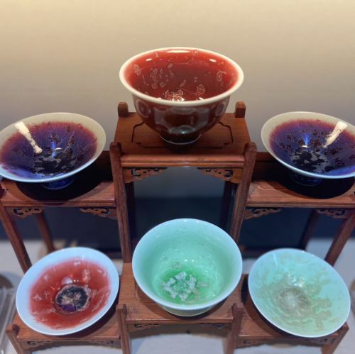 Lang Red Color-Changing Crystal Glaze Single Cup Ceramic Cup Raw Ore HY Tea Cup Lang Red Master Cup Single Cup