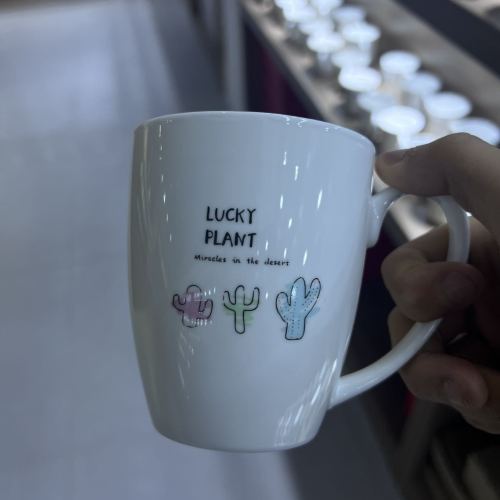 cartoon ceramic cup creative cup japanese mug couple cup breakfast cup milk cup with spoon engraved water cup