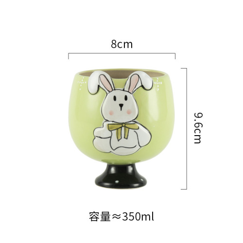 手绘高脚手握杯（仅陶博城东厅线下自提，线上下单一律不发货）