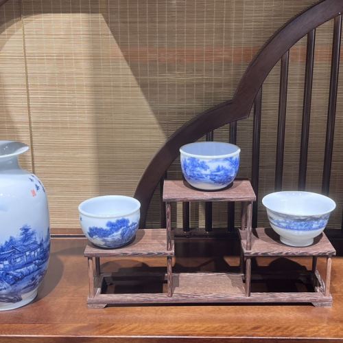 Master Cup Jingdezhen Blue and White Porcelain Retro Ceramic Single Cup Kung Fu Tea Set Tea Tasting Cup Single Cup