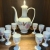 Jingdezhen Porcelain Hand-Painted Water Spot Peach Blossom Wine Set Chinese High Grade and White Porcelain 11-Head Wine Set Drinking White Wine Sets