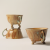 Japanese Style Coarse Pottery Coffee Cup Creative Cup Vintage Simple Handmade Cut Mug Milk Cup Large-Capacity Water Cup
