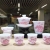 Hand-Painted Ice Jade Porcelain Tea Set Set Household Tea Brewing Cup Tureen Office Reception Kung Fu Tea Set Complete Set Gift