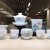 Hand-Painted Ice Jade Porcelain Tea Set Set Household Tea Brewing Cup Tureen Office Reception Kung Fu Tea Set Complete Set Gift