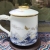 High-End White Jade White Porcelain Tea Cup Personal Dedicated Tea Cup Tea and Water Separation Gift Cup Gift Box