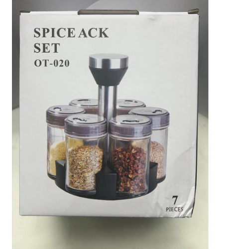rotating seasoning bottle kitchen spice jar combination home salt shaker suit shaker seasoning box