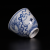 Zhongjia Kiln Ceramic Cup Jingdezhen Firewood Kiln Blue and White Hand Drawn Nuevedeer National Style High-End Master Cup Single Cup