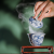 Zhongjia Kiln Porcelain Gaiwan Jingdezhen Chai Kiln Blue and White Hand Drawn National Style Nuevedeer Kung Fu Tea Set Tea Making Gaiwan