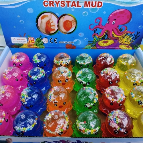 novelty children‘s toys leisure toys colored clay crystal mud plasticene fake water foaming glue decompression mud