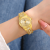 Cross-Border Tiktok Hot Sale Gift Full Diamond Women's Fine Jewelry Bracelet Watch Fashion Quartz Women's Watch