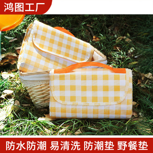 in stock wholesale outdoor camping non-oxford moisture-proof waterproof portable park picnic internet celebrity picnic mat