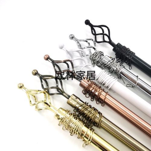 铁艺伸缩窗帘杆可以生产的尺寸70-120CM,120-210CM，150-300CM。