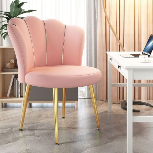 cosmetic chair light luxury master bedroom dressing bench subnet red backrest high sense nail scrubbing chair girl bedroom petal chair