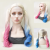 Supply Clown Female Cosplay Clothing Harley Quinn Color Front Lace Synthetic Wigs Domestic Adult Wig