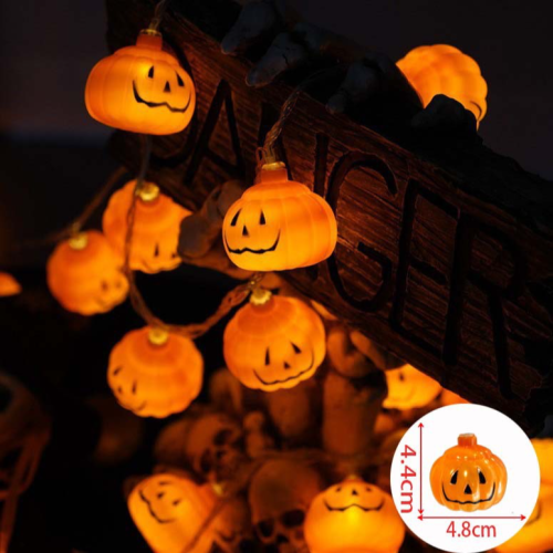 Halloween light strings, LED pumpkin light strings, ghost eye bats, small colored light strings, atmosphere lights, decoration lights
