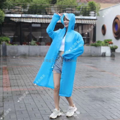 Factory Direct Sales Non-Disposable Adult Eva Raincoat Full Body Wrapped Waterproof Outdoor Travel Convenient to Carry