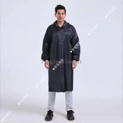 Factory Direct Sales Non-Disposable Adult Long Raincoat Full Body Wrapped Waterproof Outdoor Travel Convenient to Carry