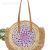 New Paper String Crochet Color Large Disc Straw Bag Casual Beach Bag Shoulder Fashion Woven Bag Women's Bag