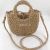 Factory Direct Sales Mini Straw Bag Crossbody Woven Bag Paper String Yuan Bucket Messenger Bag